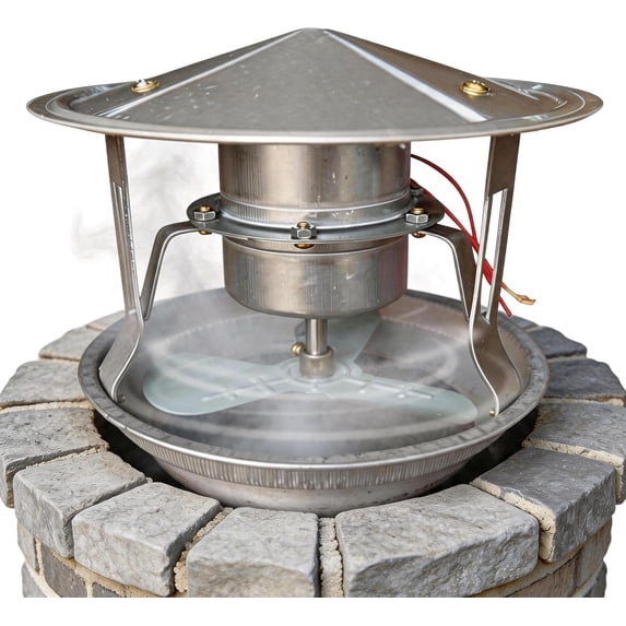 Flue Fan, 40 W Exhaust Pipe Fan, Chimney Fan, Chimney Ventilation ...