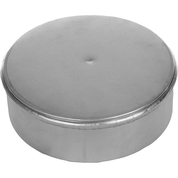 FAMCO Flue & Pipe Cap, 4 inch Galvanized Steel