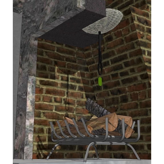 Flueblocker to Plug a 8" or 9" Round Chimney Flue Wool Wood Stove & Fireplace Draft Stopper Plug Excluder Save Energy Block Smell & Debris Better Than Inflatable Pillow Balloon