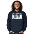thumbnail image 1 of Fluent in Sarcasm Funny Attitude Unisex Plus Fleece Graphic Hoodie Brisco Brands 5X, 1 of 4