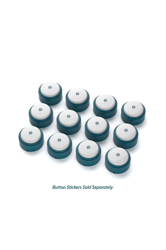 Basic 12 Button Set - Recordable Buttons with Batteries for Dog and Cat Communication