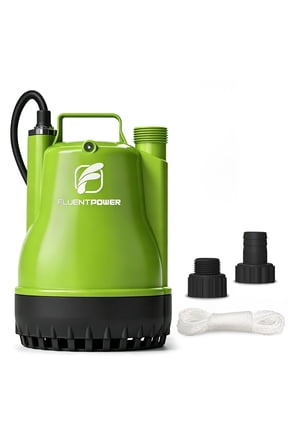 1/4HP Utility Pump 1900GPH Portable Submersible Sump Pump, Manual Control with 16.4 Ft Cord for Draining Water from Pool Pond Garden Hot Tub Basement Tankless Heater Liquids