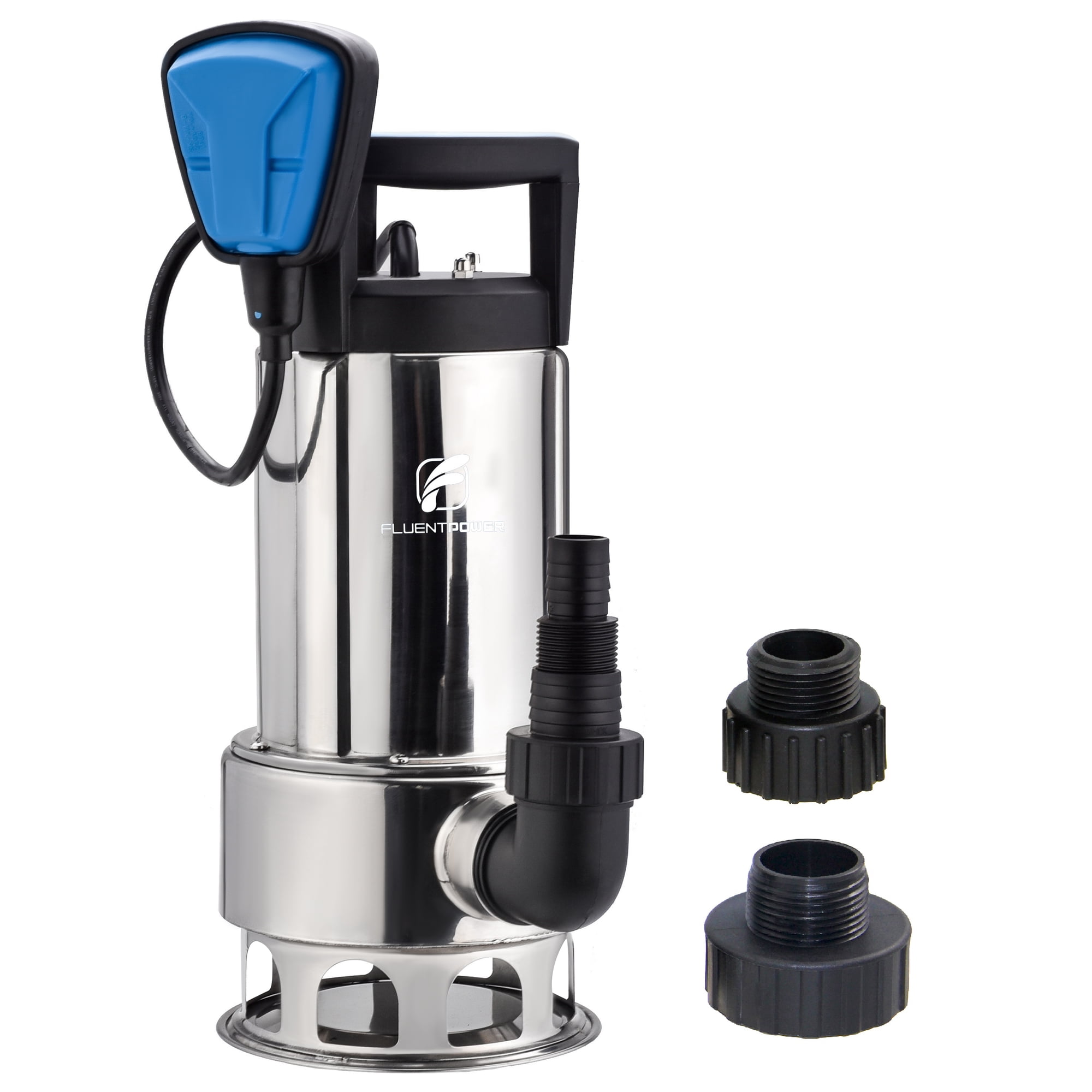 Fluentpower 1HP Sump Pump 4000GPH Stainless Steel Submersible Pump, Drain  Clean/Dirty Water for Basement Flood Cellar Pool Pond Garden Hot Tub,  Automatic/Continuous Manual Operation by Float Switch - Walmart.com