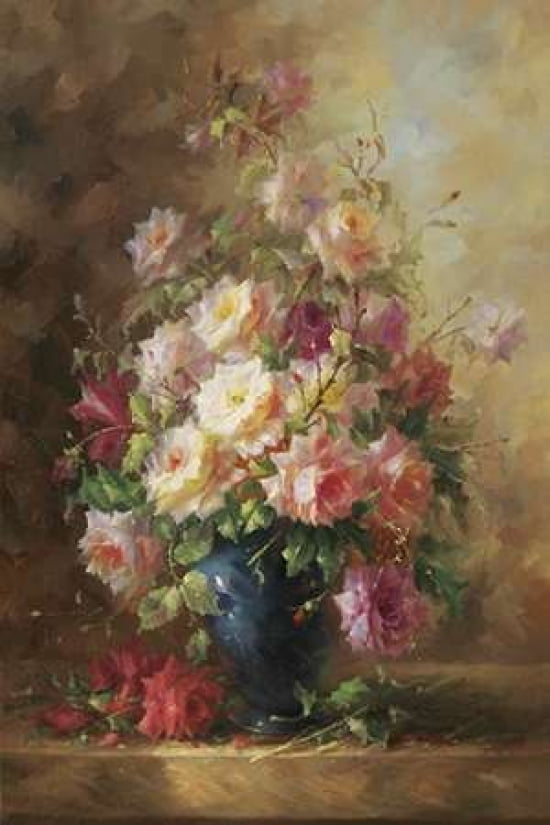 Fluer De La Amie Canvas Art - J Jean (12 x 18)