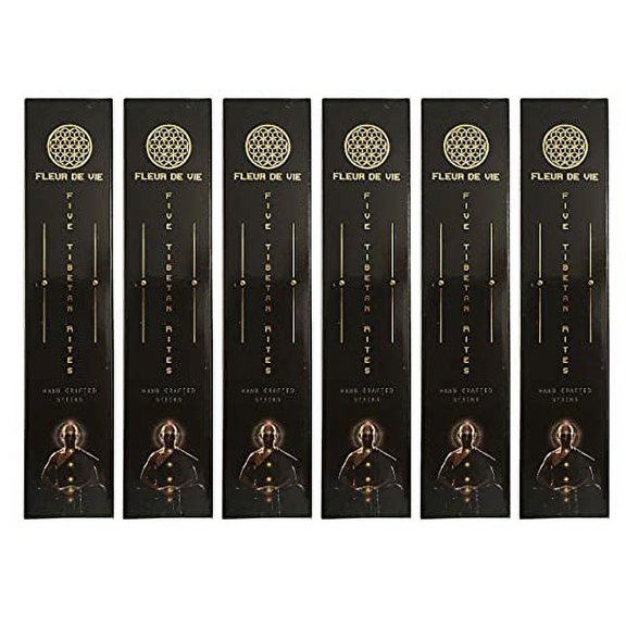 Fluer de Vie Five Tibetan Rites Incense | 6 Packages | Each 15gms Packs - 90 GMS Total
