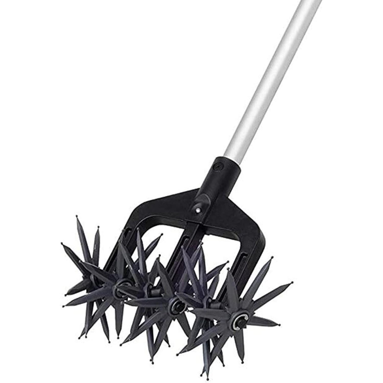 Flueyer Garden Rotary Cultivator Garden Tool, Handheld Garden Rotary