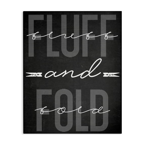 Stupell Industries French Country Fluff & Fold Black Minimal Canvas Art, 30 x 40, by Marcus Prime