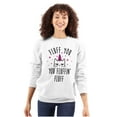 thumbnail image 1 of Fluff You Fluffin Kitty Cat Funny Pun Women Crewneck Sweatshirt Brisco Brands S, 1 of 6