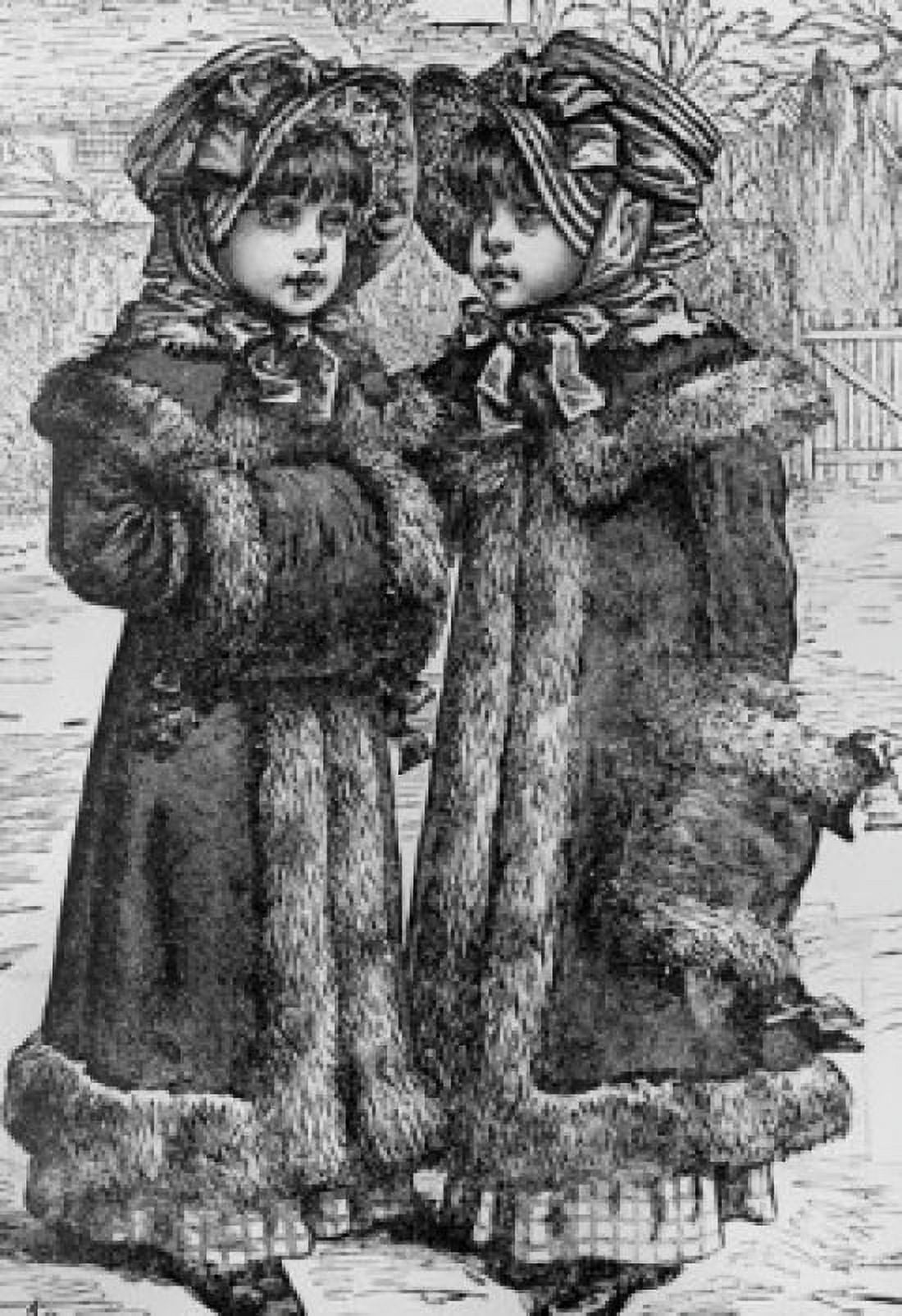 Fluff and Puff from Five mice in a mouse-trap by Laura E Richards 1880 Canvas Art - Laura E Richards (24 x 36)