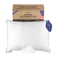 thumbnail image 1 of FluffCo White Down Alternative Pillow, 300 Thread Count, 100% Cotton Cover, 1 of 9