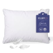 FluffCo Down & Feather Bed Pillow - Pillow-in-Pillow Design, Made in Canada