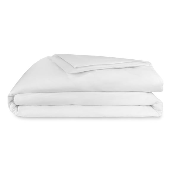 Fluffco King Size Luxury Duvet Cover | Hotel Collection Bedding Duvet Cover Made from 100% Cotton | Zipper Enclosed Quilt Cover with Cooling Effect | Machine Washable White Bedspread | 91" x 101"