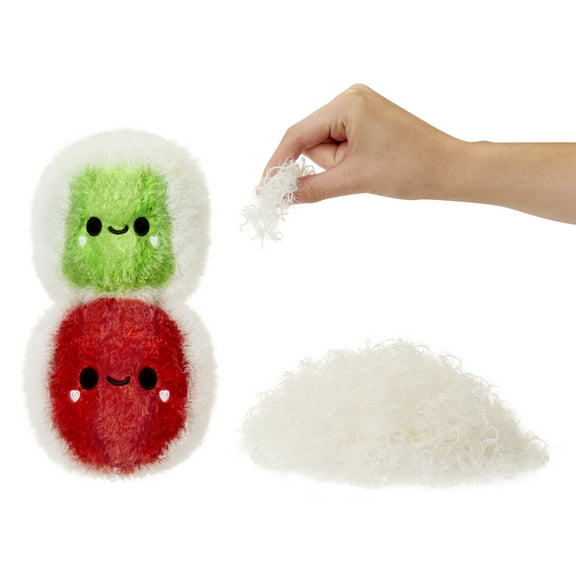 Fluffie Stuffiez Holiday Snowman Small Collectible Plush, Surprise Reveal Unboxing with Huggable Asmr Fidget DIY Fluff Pulling, Ultra Soft