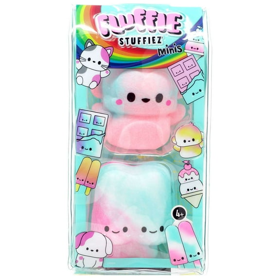 Fluffie Stuffiez Minis Monkey & Popsicle Figure 2-Pack (Soft & Squishable)