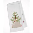 thumbnail image 1 of Fluffy Angora Rabbit Christmas White Kitchen Towel - Set of 2, 1 of 1
