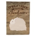 thumbnail image 1 of Fluffy Angora Rabbit Welcome Garden Flag, 1 of 3