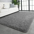 thumbnail image 1 of GPED Fluffy Area Rug,5x8 ft Soft Shaggy Rugs Fluffy Carpets, Anti-slip Plush Area Rugs for Living Room Bedroom Decor(Dark Gray), 1 of 7