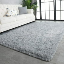 Fluffy Area Rug,5x8 ft Soft Shaggy Rugs Fluffy Carpets, Non-Skid Plush Area Rugs for Living Room Bedroom Kids Room Decor