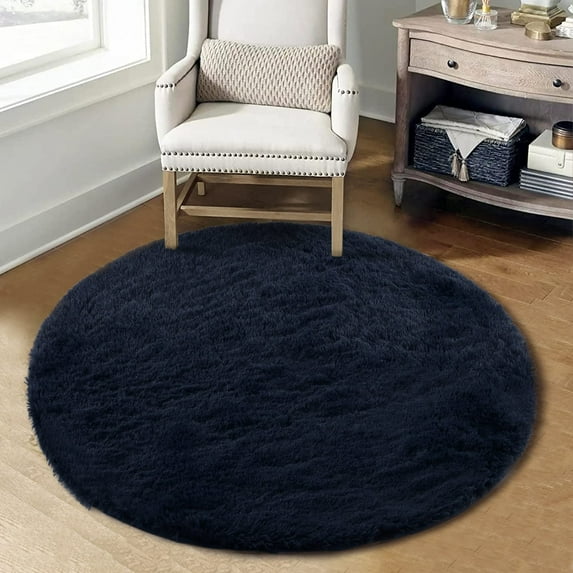Fluffy Area Rugs for Living Room, Soft and Thick Faux Tie Dye Area Rug Indoor Shag Rug Home Decor Nursery Rug Carpets for Bedroom