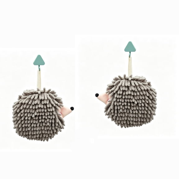 Fluffy Ball Hand Towel Use Hedgehog Decorated Hand Towel To Dry Hands Suitable for The Bathroom