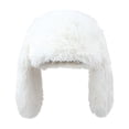 thumbnail image 1 of Fluffy Beanie for Women Y2K Bunny Long Ears Plush Winter Warm Windproof Hat,One Size, 1 of 2