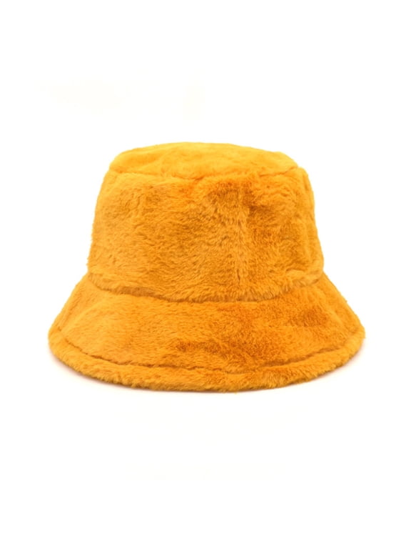 Fluffy Bucket Hat Women Y2k Winter Warmer Fisherman Cap Warm Russian Style Hat Vintage Winter Hat