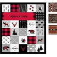 thumbnail image 1 of Fluffy Buffalo Bear Moose Deer Throw Blanket for Bed Couch Sofa Chair, Lodge Woodland Theme in Red, Black, and Grey(kid/small50x60 Inches), 1 of 5