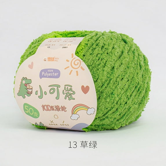 Fluffy Bulky Yarn – Super Soft Chunky Fuzzy Blanket Weight # 5 Yarn for Knitting Crocheting Crafting 50g