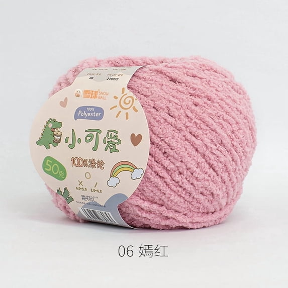 Fluffy Bulky Yarn – Super Soft Chunky Fuzzy Blanket Weight # 5 Yarn for Knitting Crocheting Crafting 50g