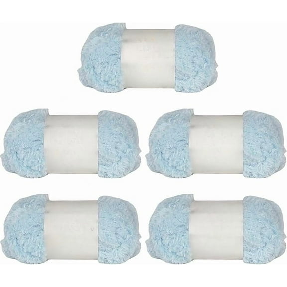 Fluffy Bulky Yarn – Super Soft Chunky Fuzzy Blanket Weight # 5 Yarn for Knitting Crocheting Crafting