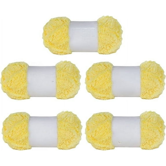 Fluffy Bulky Yarn – Super Soft Chunky Fuzzy Blanket Weight # 5 Yarn for Knitting Crocheting Crafting