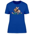 thumbnail image 1 of Fluffy Bunny In Watercolor T-Shirt Women -Image by Shutterstock, Female Small, 1 of 2