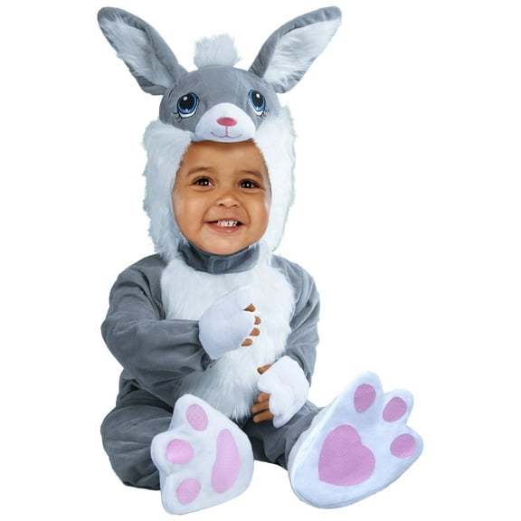 Rubies Fluffy Butt Bunny Costume for Babies, Unisex 6-12 Months