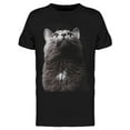thumbnail image 1 of Fluffy Cat Looking Up T-Shirt Men -Image by Shutterstock, Male x-Large, 1 of 2