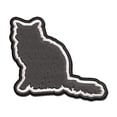 thumbnail image 1 of Fluffy Cat Solid Applique Multi-Color Embroidered Hook & Loop Patch - 2.5 Inch Small, 1 of 5