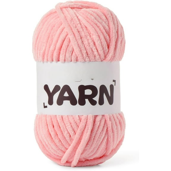 Fluffy Chenille Yarn for Crocheting, Chunky Velvet Yarns for Crochet Amigurumi, Baby Yarn for Crocheting Soft Blanket, 87.4yds /3.5 oz Bulky Yarns for Crafts/Hats/Shoes/Socks
