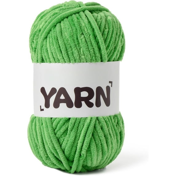 Fluffy Chenille Yarn for Crocheting, Chunky Velvet Yarns for Crochet Amigurumi, Baby Yarn for Crocheting Soft Blanket, 87.4yds /3.5 oz Bulky Yarns for Crafts/Hats/Shoes/Socks