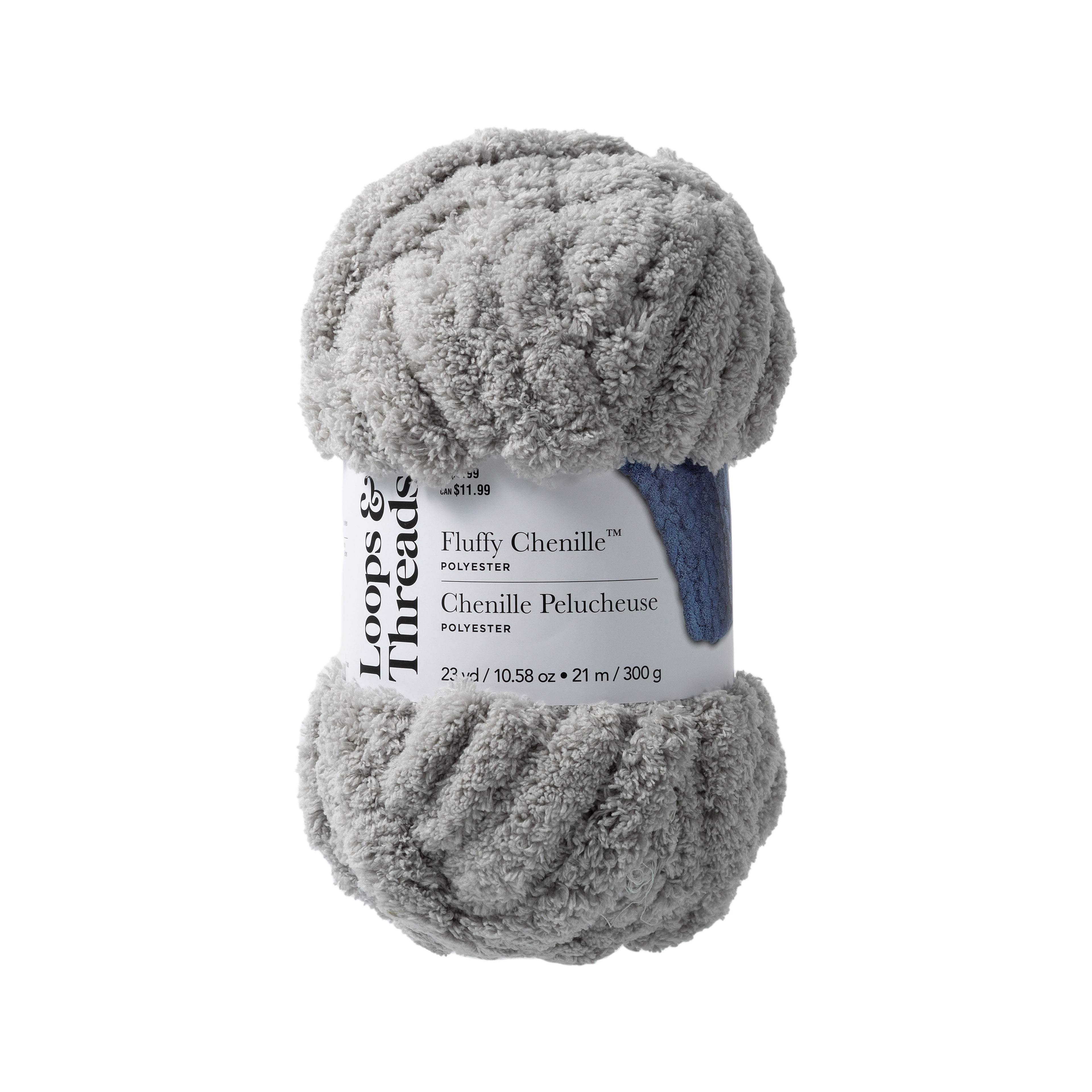 Fluffy Chenille Yarn by Loops & Threads - Yarn for Knitting