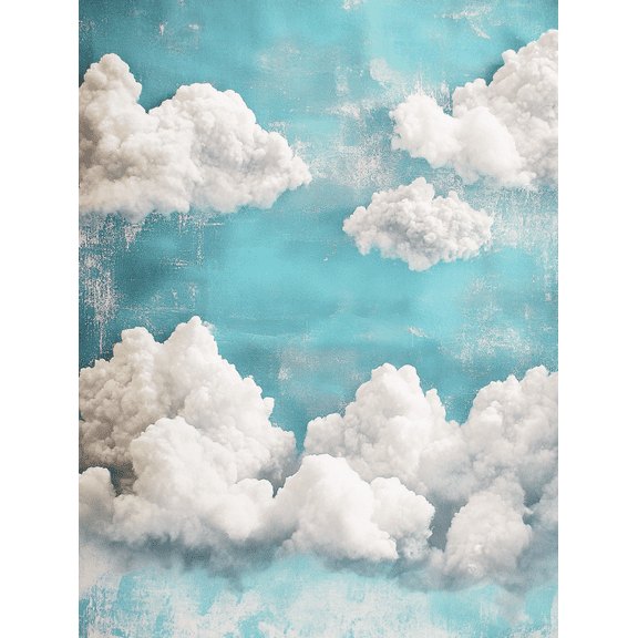 Fluffy Clouds Canvas Painting/Wall Art Suitable for Living Room Bedroom Office Bathroom and Hotel Decoration.