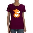 thumbnail image 1 of Fluffy Corgi Booty T-Shirt Women -Image by Shutterstock, Female Large, 1 of 4