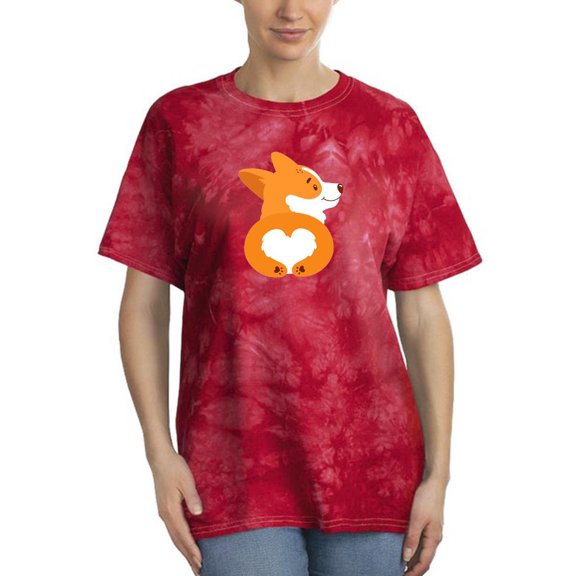 Fluffy Corgi Booty Tie Dye Crystal Women -Image by Shutterstock, Female Medium