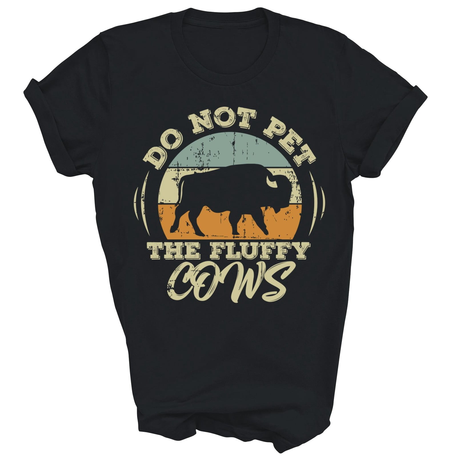 Fluffy Cows Bison Buffalo Graphic T-Shirt - Walmart.com