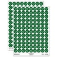 thumbnail image 1 of Fluffy Duck Butt Looking Behind 200+ Round Stickers - Dark Green - Matte Finish - 0.50" Size, 1 of 3