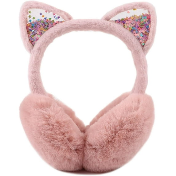 Fluffy Ear Muff for Women Plush Foldable Earmuffs Kids Winter Earmuffs Girls Boys Cold Weather Ear Warmer