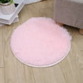 thumbnail image 1 of Fluffy Faux Fur Area Rugs, Ultra Soft Shaggy Rug for Living Room & Bedroom, Machine Washable Non-Slip Small Decor Rug, Plush Decor Throw Carpet, 15.7x15.7 Inch, 1 of 7