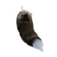 thumbnail image 1 of Fluffy Faux Fur Wolf Tail Keychain Black Red Purple Fox Tail Keyring Cosplay Costume Accessory for Women and Girls Perfect for Role Play and Fashion, 1 of 9