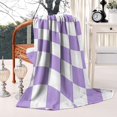 thumbnail image 1 of Fluffy Flannel Checkered Throw Blanket - Soft Buffalo Checkerboard Design Couch Blanket for Relaxing on Sofa Couch Bed - 50x60 inches, 1 of 5