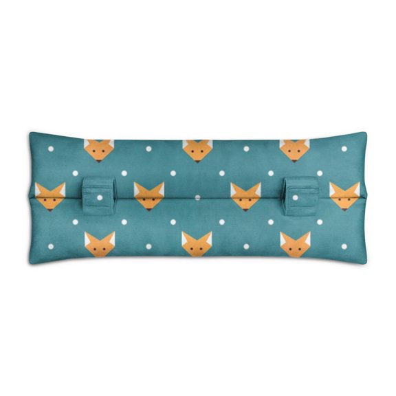 Fluffy Fox Floral Design Post-Surgery Seatbelt Pillow - 2-Inch Thick Car Cushion for Breast & Chest Protection, Thoughtful Recovery Gift (Cartoon Forest Night Print)