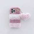 thumbnail image 1 of Fluffy Fur Plush Case for iPhone 13 Mini 5.4 inch 2021, Allytech Fashion Fuzzy Furry Winter Warm Hair Plush Soft TPU Back Flexible Bumper Protective Case for iPhone 13 Mini 5G 2021(5.4"), Rose, 1 of 4