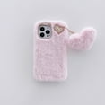 thumbnail image 1 of Fluffy Fur Plush Case for iPhone 13 Pro Max 6.7 inch 2021, Allytech Fashion Fuzzy Furry Winter Warm Hair Plush Soft TPU Back Flexible Bumper Protective Case for iPhone 13 Pro Max 5G 2021(6.7"), Pink, 1 of 4